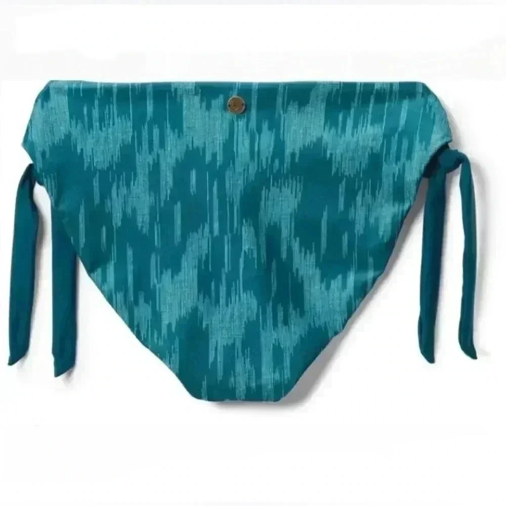 Prana New Swimwear Audrey Bikini Bottom Ikat Print Size XL